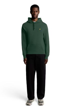 Lyle & Scott Long Sleeve Pull Over Hoodie in Dark Green at Nordstrom, Size Medium