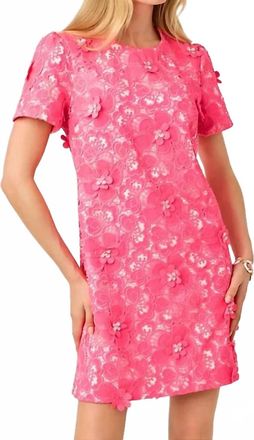 Lilly Pulitzer Malena Lace Shift Dress In Pop Pink