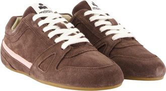 Isabel Marant Womens Senny Low Sneaker Brown Cowhide