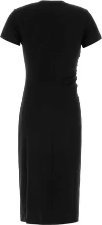 Anine Bing Womens Vida Dress Black Lyocell Elastane