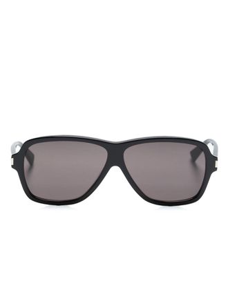 Saint Laurent Eyewear Zonnebril met oversized montuur - Zwart