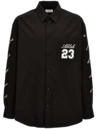 Off-white 23 Heavycot cotton overshirt - men - Cotton - L - Black