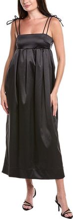 Ganni Satin Midi Dress