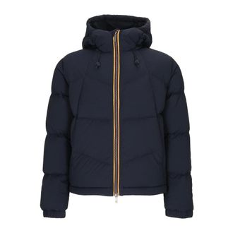 K-Way Jassen, Heren, Blauw, M, Nylon, Quill Fancy Nylon Corto