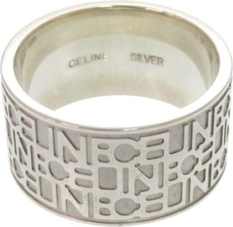 Celine Silver Silver 925 Band Ring (Pre-Owned)