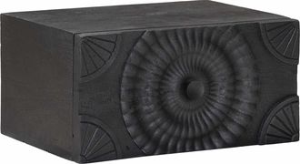 vidaXL Armario De Noche Hecho A Mano Negro 40 X 30 X 20 Cm Vidaxl