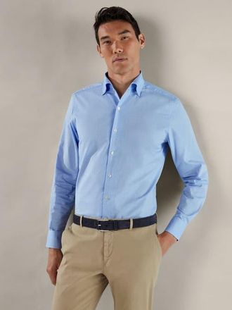 Robert Talbott Morgan Pinpoint Oxford Shirt in Blue Oxford at Nordstrom, Size Xxx-Large