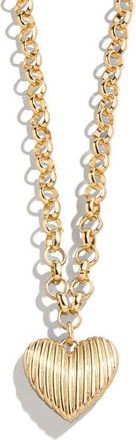 BaubleBar Heart of Gold Pendant Necklace at Nordstrom