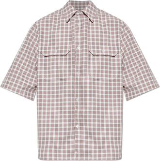 Willy Chavarria Corcoran Shirt - Heren - Korte mouwen Overhemden - Veelkleurig - M - Polyester - Overhemden