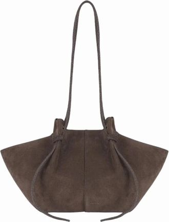 Yuzefi Shoulder Bags, female, Brown, Size: ONE SIZE Mochi Suede