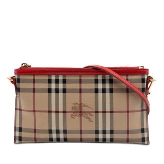 Burberry Pre-owned Burberry Haymarket Check Coated Canvas Peyton Crossbody Ladies CBM2Z6UU3K27022J