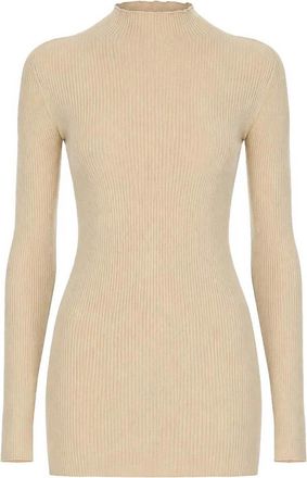 Rick Owens High Neck Knit Sweater