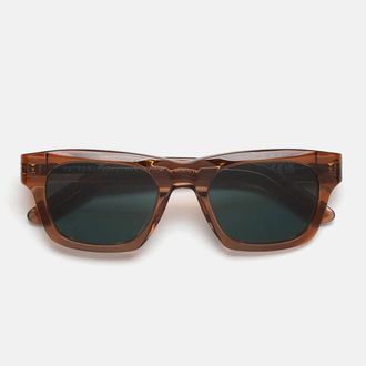 Retro Superfuture Sunglasses Sintesi Cola 1 Za Brown/Dark Green Unisex