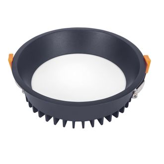 Forlight Forlight - Jet Downlight Redondo Con Luz Blanco C&aacute;lido 3000k En Color Negro &Oslash;