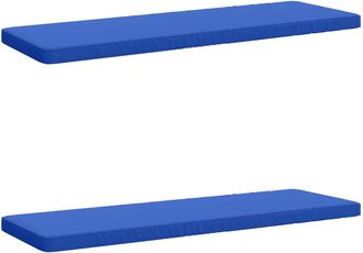 vidaXL Cojines Para Banco De 2 Piezas Vught 2 Uds. 100% Poli&eacute;ster Vidaxl