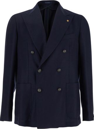 Tagliatore Navy Blue Double Breasted Blazer