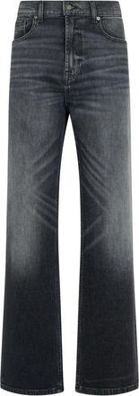7 For All Mankind Straight Jeans - Heren - Loose Fit Jeans - Blauw - W31 - Katoen - Jeans