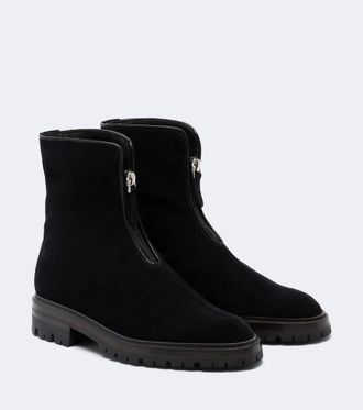 The Row Hike suede ankle boots