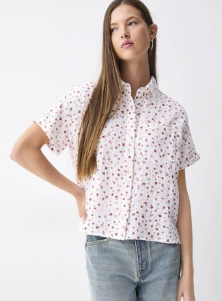 Twik Womens Short-sleeve organic cotton gauze shirt