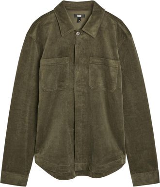 Paige Jace Corduroy Overshirt - Khaki - XL