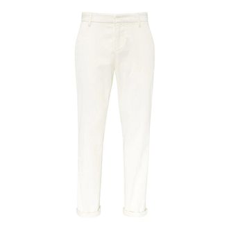 Dondup Straight Trousers, male, Beige, Size: W33 Pantalone
