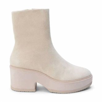 Matisse Footwear Womens Jessie Platform Boot In Ecru Suede