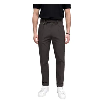 Paolo Pecora Suit Trousers, male, Brown, Size: XL Chinos
