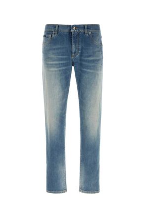 Dolce & Gabbana Blue Slim Mid Rise Jeans