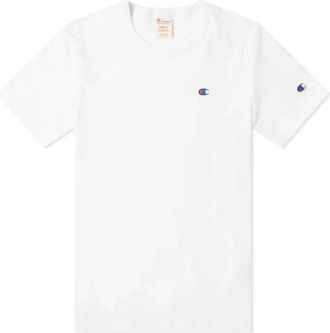 Champion Tops, Heren, Wit, S, Katoen, T-shirt met ronde hals