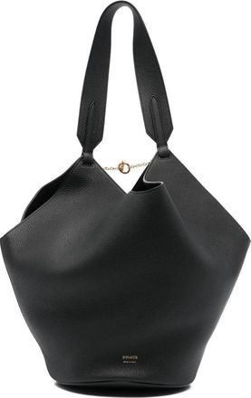 Khaite Lotus Small Tote - Dames - Schoudertassen - Zwart - ONE Size - Leer - Tassen