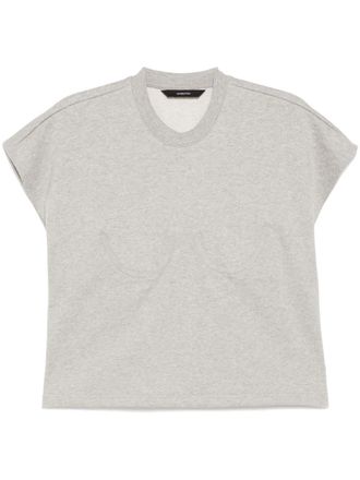pushBUTTON Mouwloze top - Grijs