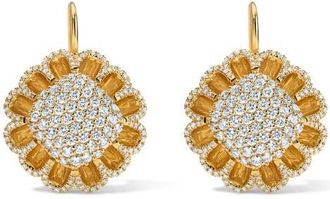 Mindi Mond Floating All Diamond Drop Earrings in 18K Yellow Gold at Nordstrom