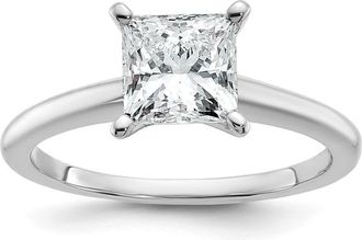 Diamond2Deal 14k Gold 1 1/2 Ct Certified Lab Grown Diamond Solitare Engagement Ring