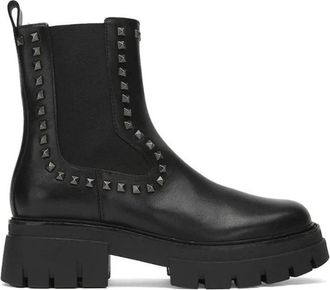 Ash Lenny Studs Chelsea Boots - Dames - Chelseaboots - Zwart - 37 EU - Leer - Schoenen