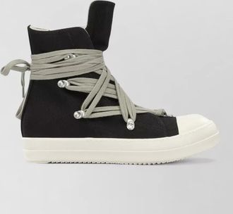 Rick Owens denim high-top sneakers