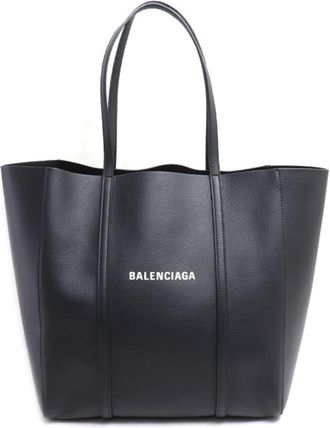 Balenciaga Black Leather Tote Bag (Pre-Owned)