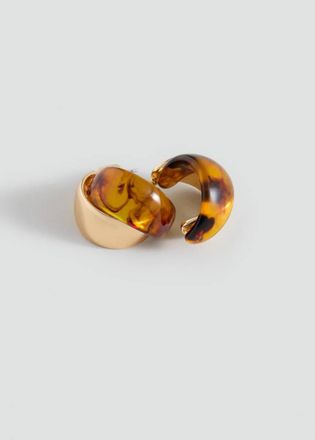 Mango Orecchini resina combinati oro - Donna - Taglia unica - MANGO