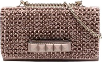 Valentino Tweedehands leren schoudertassen - Dames - Vintage Clutch - Bruin - ONE Size - Vintage