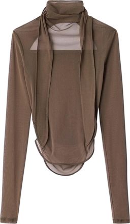 Christophe Lemaire Ballerina Foulard Sheer Top