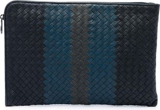 Bottega Veneta Pre-owned Bottega Veneta Tricolor Nappa Intrecciato Clutch Ladies 0CBKDILZFWPF38L4