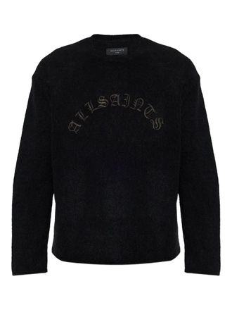 AllSaints Curv embroidered sweater - Black
