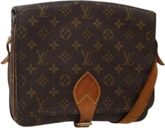 Louis Vuitton Pre-owned Cross Body Bags, female, Brown, Size: ONE SIZE Pre-owned Vintage Canvas Cross Body Bag