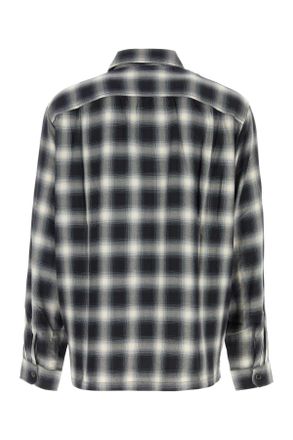 Our Legacy Mens Embroidered Viscose Oversize Shirt Reno Cowboy Exterior: Camicie