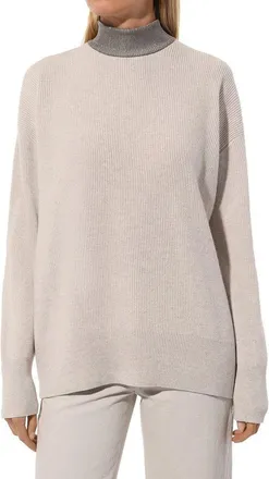 Brunello Cucinelli Womens Beige Cashmere Sweater Clothing