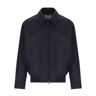 Baracuta G18 Melton Jacket - Heren - Bomber jackets - Blauw - S - Katoen - Jassen