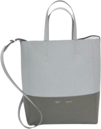 Celine Pre-owned Tote Bags, female, Gray, Size: ONE SIZE Pre-owned Vertical Cabas Small