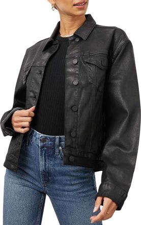 Rails Womens Mulholland Jacket In Coated Noir