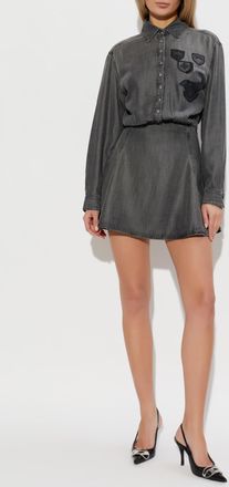 Diesel Denim Dress DE-DREVIA-S, Womens, Grey