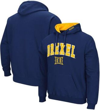 Colosseum Mens Colosseum Navy Drexel Dragons Arch and Logo Pullover Hoodie at Nordstrom, Size Xx-Large