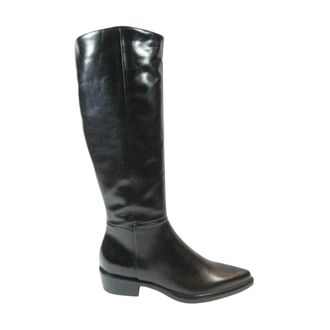 Mjus High Laarzen - Dames - Schoenen - Zwart - Maat: 41 EU Leer